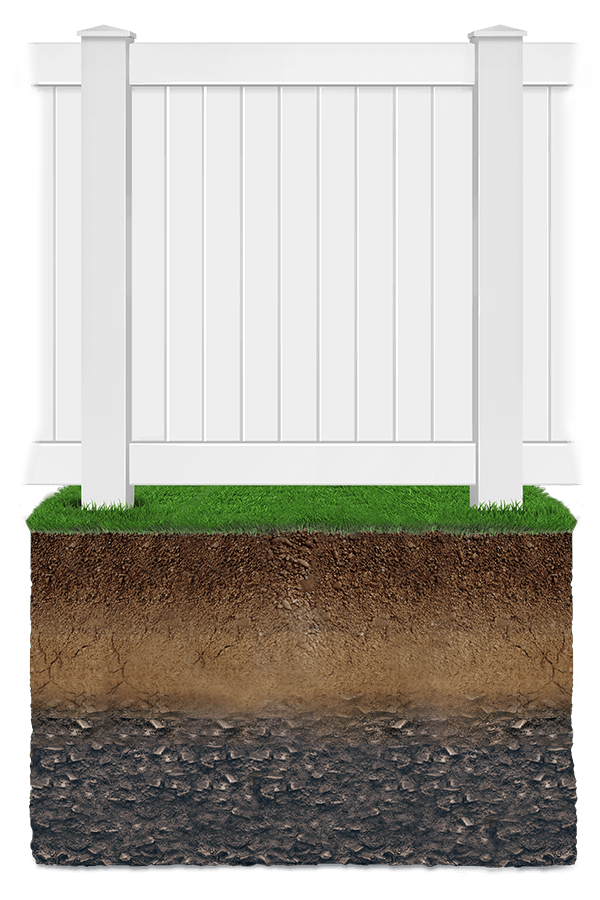 No dig vinyl fence company in Elkhart Indiana